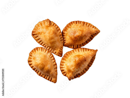 Empanadas isolated on transparent background, transparency image, removed background