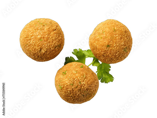 falafel isolated on transparent background, transparency image, removed background