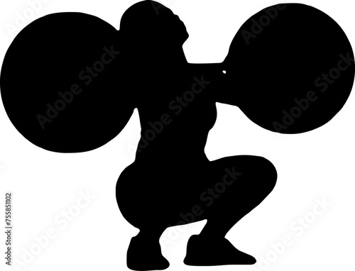 Gym black vector silhouette 