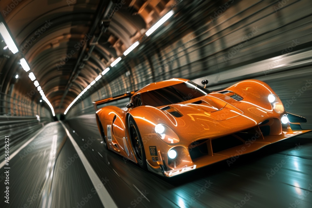 Dive into the fast-paced action of motor sports as a competitive team races down the track, their generic race car blurring with motion as it speeds towards victory. Dive into the fast-paced action of motor sports as a competitive team races down the track, their generic race car blurring with motion as it speeds towards victory.