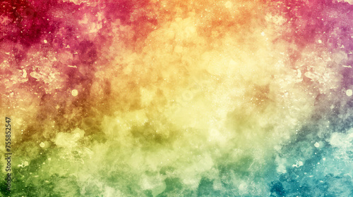 Colorful abstract background with a watercolor effect blending red, yellow, green, and blue, creating a vibrant artistic texture.