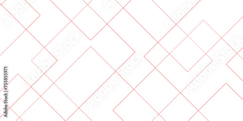 Abstract white gray and Red vector blueprint background with modern design. Vector abstract futuristic architecture concept with digital geometric connection red lines