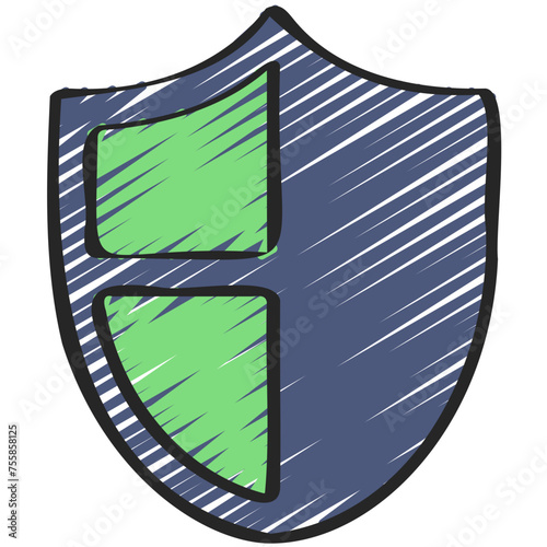 Cyber Security Shield Icon