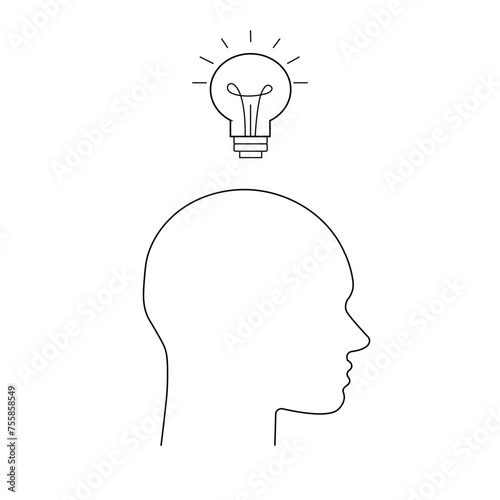 The man had a new idea, an idea in the form of an electric light bulb. The man held up his finger