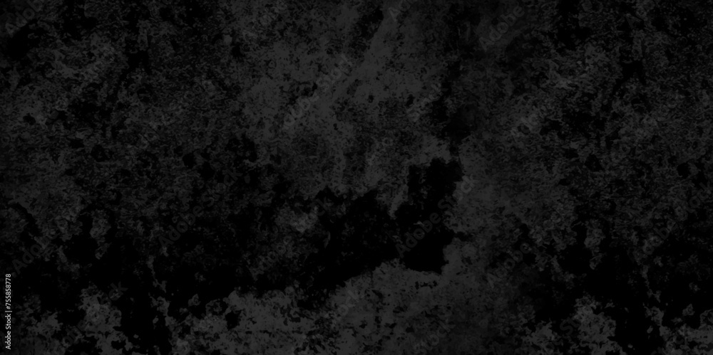 Abstract dark black grunge background with scratches and cracks wall. empty concrete dark wall background texture. black stucco wall background texture. gray and black marble stone texture. - obrazy, fototapety, plakaty 