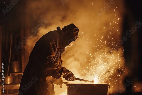 Capture the traditional essence of forge welding