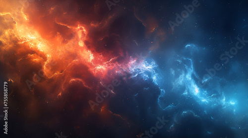 science fiction wallpaper Beauty of deep space Col. 
 generative ai  photo