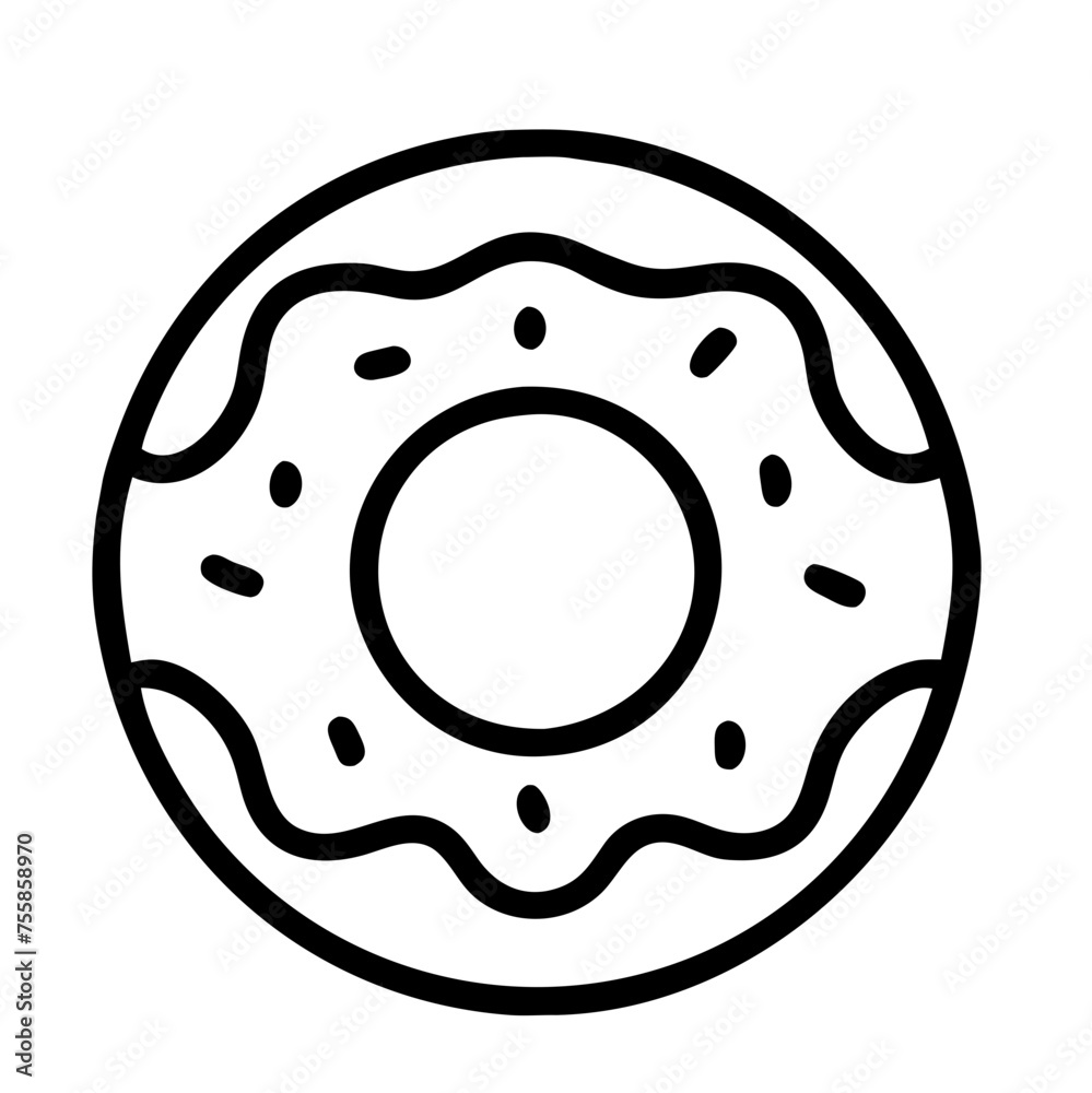 Donut lines have a variety of pattern. Donut lines have a variety of pattern.