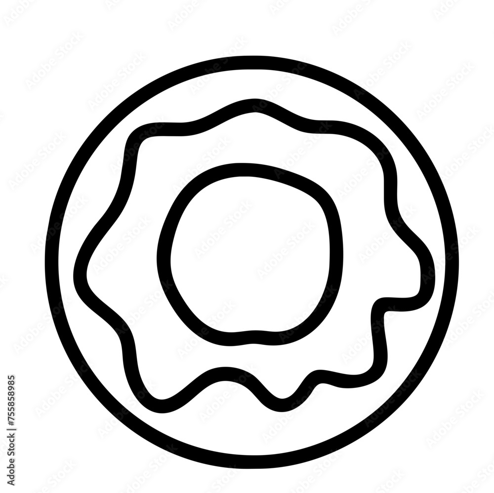 Donut lines have a variety of pattern. Donut lines have a variety of pattern.