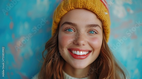 Smiling woman with beautifu...