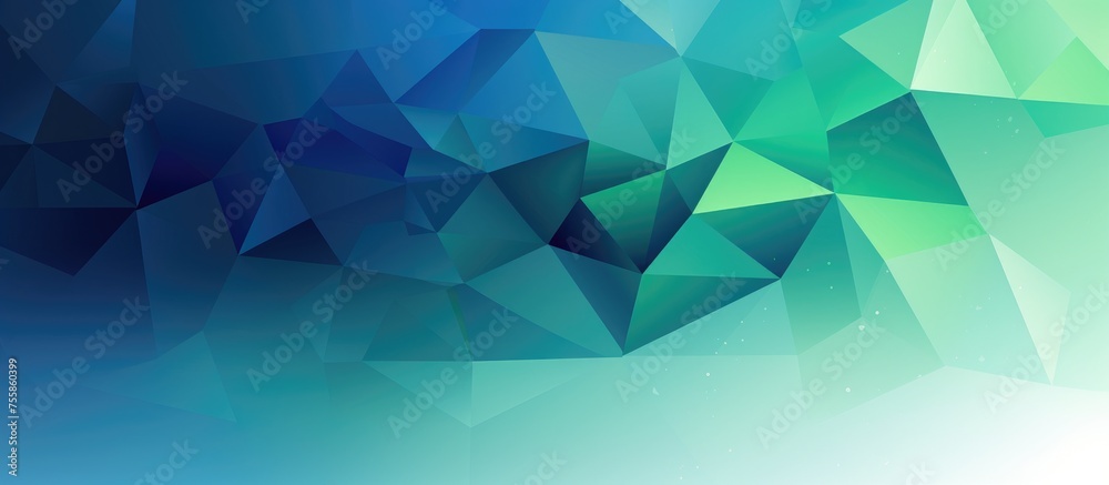 Blue and Green polygonal design with halftone gradient for brand book. Blue and Green polygonal design with halftone gradient for brand book.