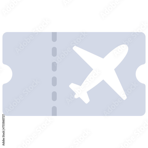 Aeroplane Ticket Icon