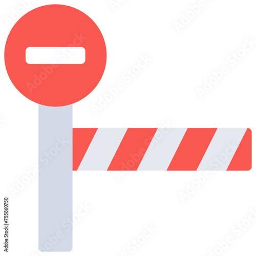 No Entry Barrier Icon