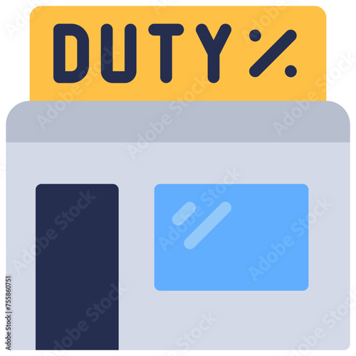 Duty Free Shop Icon