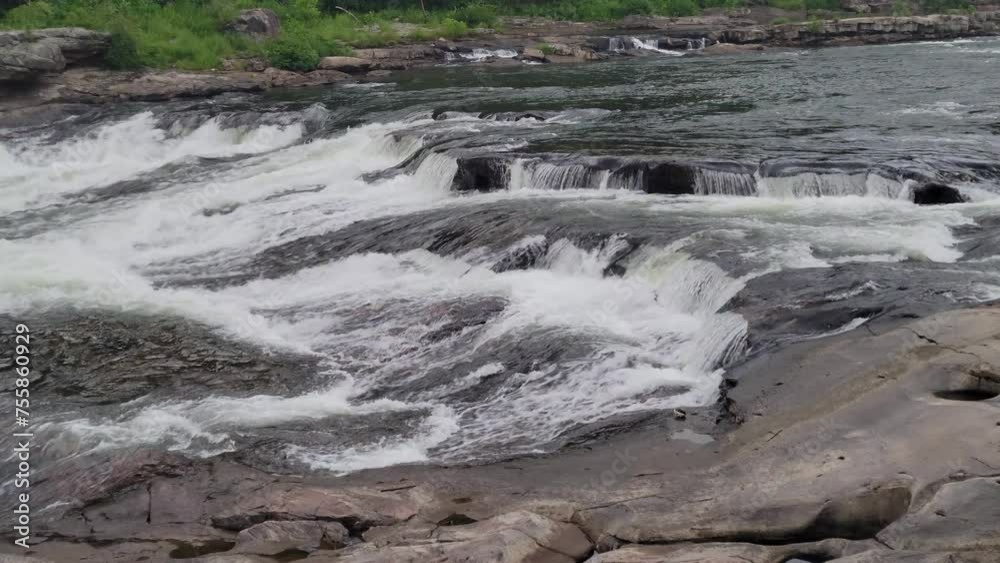 river shallow waterfall cascading over rocks river shallow waterfall cascading over rocks