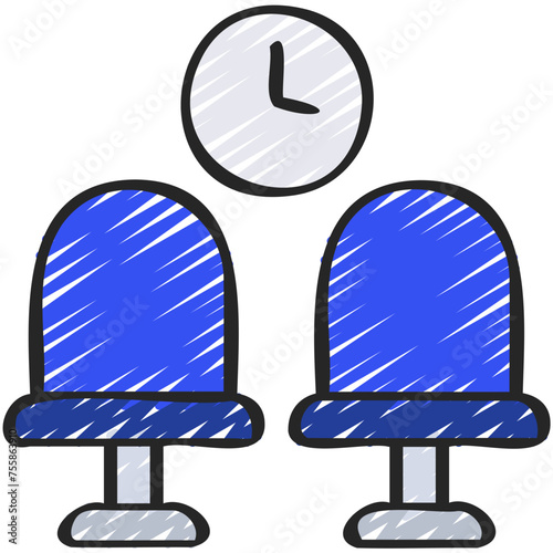 Departure Lounge Seats Icon