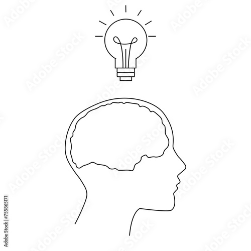 The man had a new idea, an idea in the form of an electric light bulb. The man held up his finger