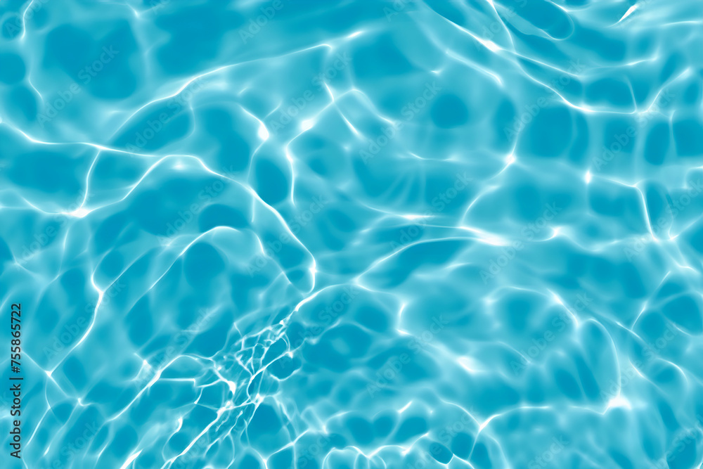 Oceanic Blue Swirls: Tranquil Background Pattern