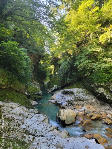 Martvili Canyon in the historical region of Samegrelo in western Georgia