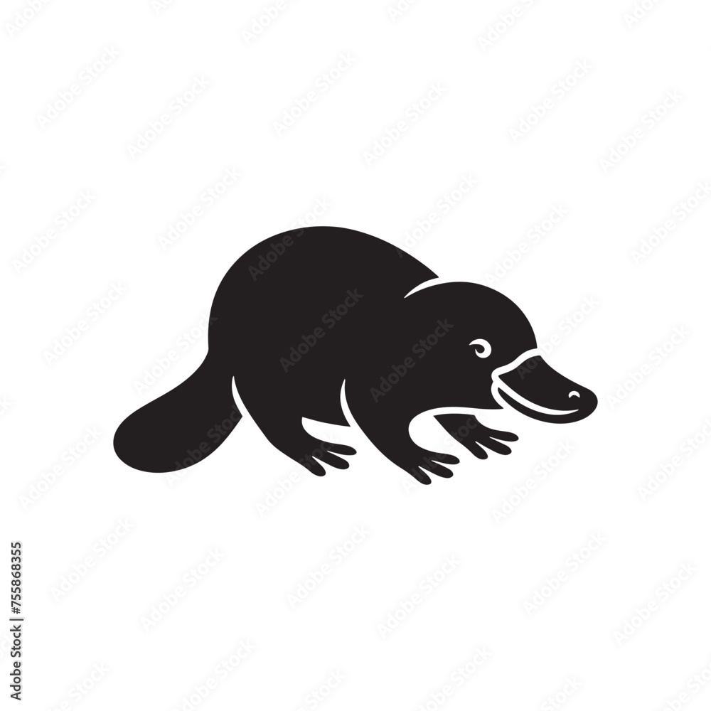 Curious Creations vector art: Vector Platypus Silhouette Collection, Minimalist Black platypus illustration. Curious Creations vector art: Vector Platypus Silhouette Collection, Minimalist Black platypus illustration.