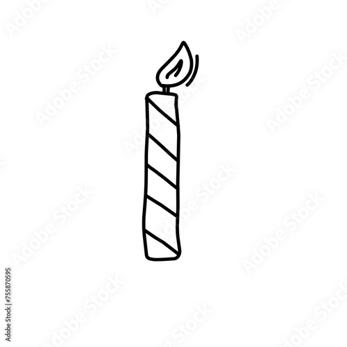 Candle  Vector Outline