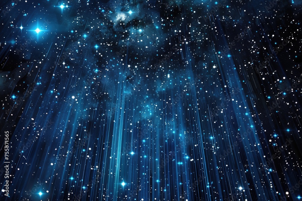 Cosmic background with binary code constellations forming the Big ...