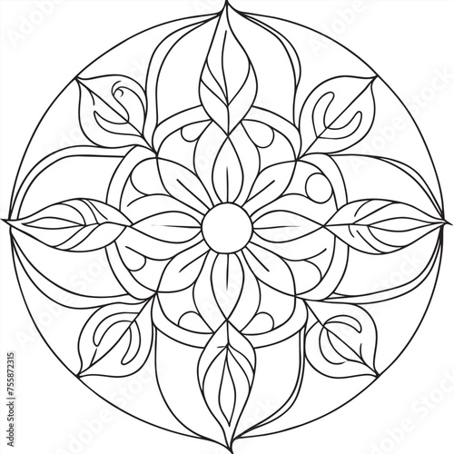 coloring pages wall art  vector illustration line art