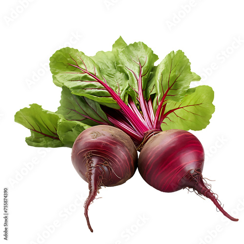 A Couple of Beetroots - PNG Cutout Isolated in a Transparent Backdrop