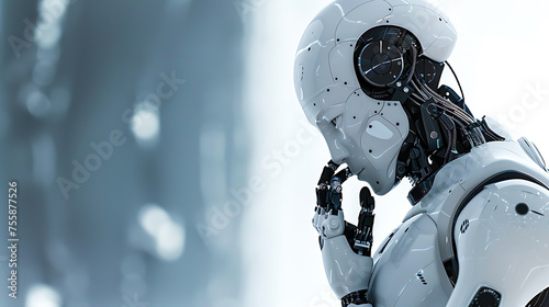 3d rendering humanoid robot 