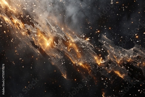 Interstellar space made out of fragments of a star atlas