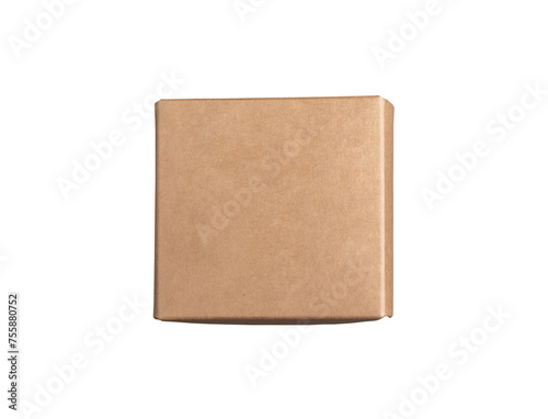 Closed box cover, top view, isolated on white background, transparent PNG © valiantsin