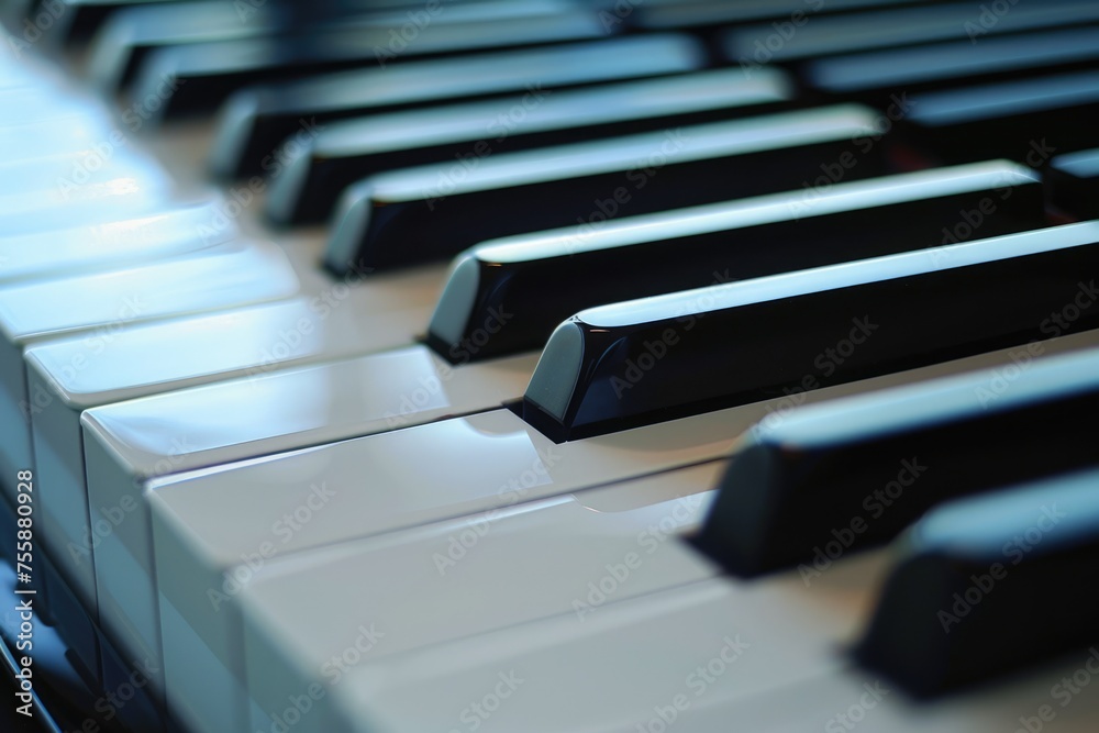 Piano Key Drama. musical concept of piano keys, sharp and flats creating a dramatic musical note effect Piano Key Drama. musical concept of piano keys, sharp and flats creating a dramatic musical note effect