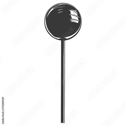 Wallpaper Mural Silhouette candy lollipop black color only Torontodigital.ca