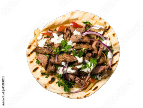 gyro isolated on transparent background, transparency image, removed background