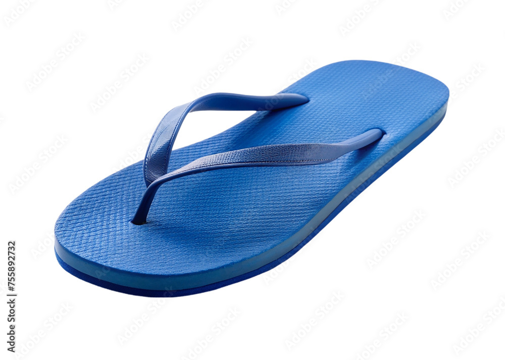 Blue flip flops isolated on transparent background. Blue flip flops isolated on transparent background.
