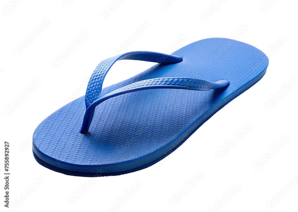 Blue flip flops isolated on transparent background. Blue flip flops isolated on transparent background.