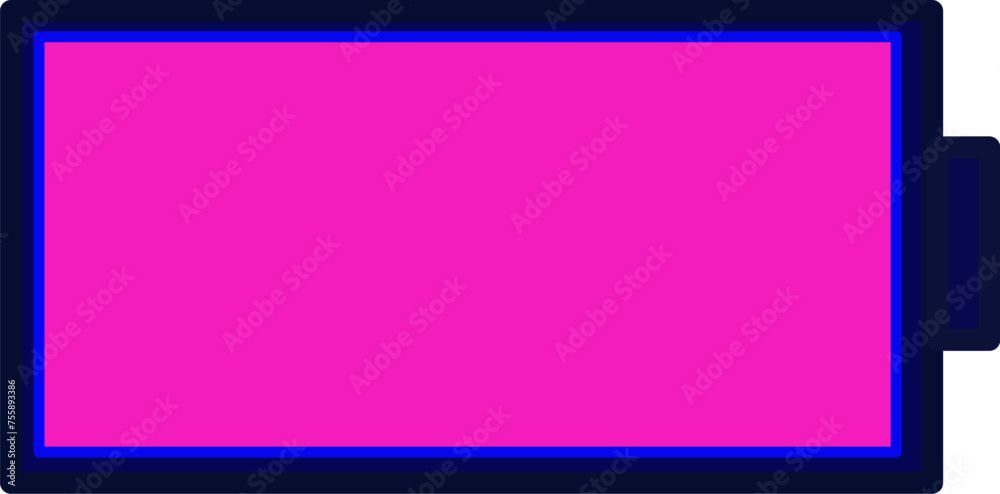 Charging battery icon, Charging battery on white background.