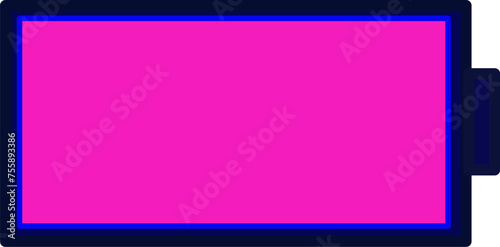 Charging battery icon, Charging battery on white background.