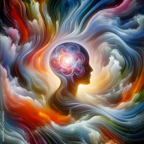 empapelar, remolino, fractal, alumbrado, con textura, variopinto, designio, dechado, espiral, movimiento, moción, remolino, ilustración, color, decoraciones, ensueño, activamente, borrón, concepto, li
