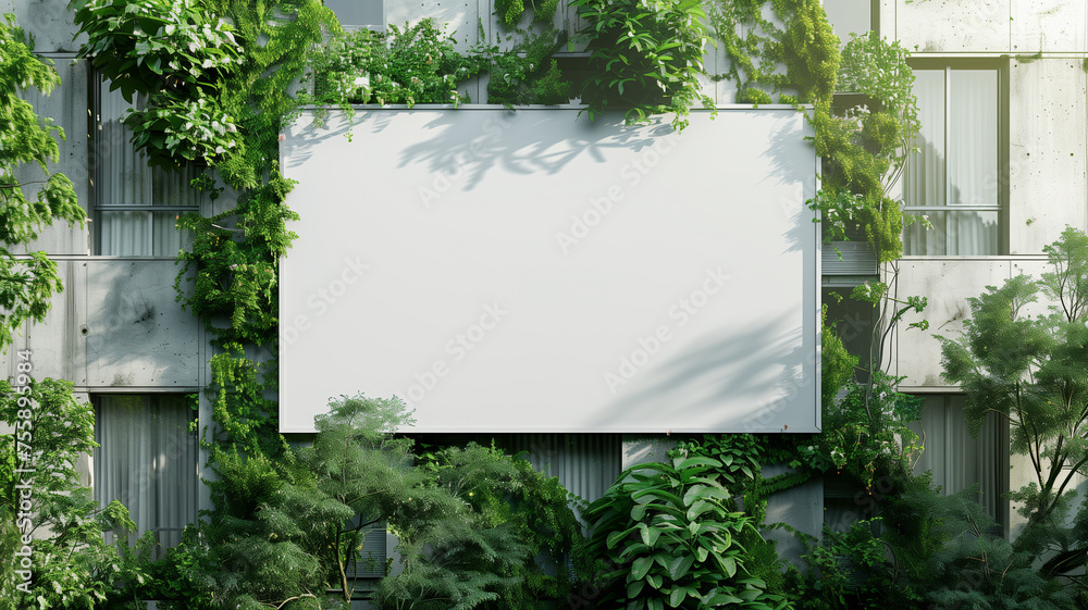 A photo shows an empty digital billboard