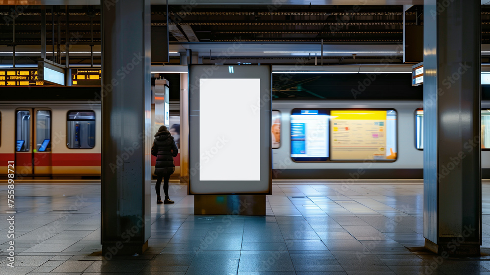 A photo shows an empty digital billboard A photo shows an empty digital billboard