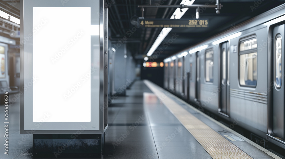 A photo shows an empty digital billboard A photo shows an empty digital billboard