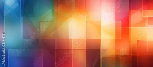 Abstract Multicolored Decorative Elements with Gradient and Defocused Style