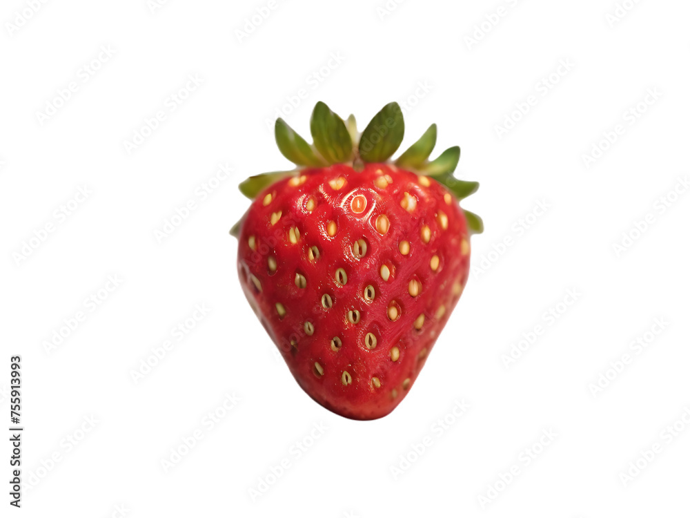 Fototapeta premium strawberry fruit isolated on transparent background