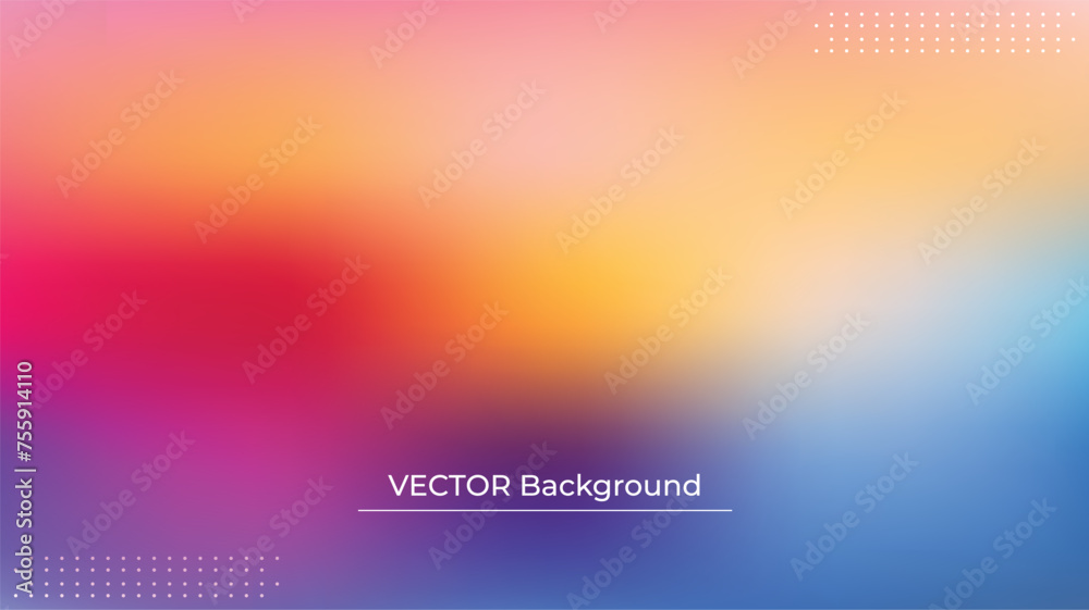 Abstract blurred gradient mesh background in bright rainbow colors. Colorful smooth banner template. Easy editable soft colored vector illustration in EPS10 without transparency. Abstract blurred gradient mesh background in bright rainbow colors. Colorful smooth banner template. Easy editable soft colored vector illustration in EPS10 without transparency.