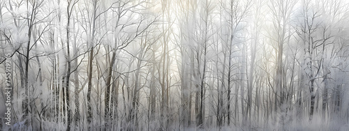 Frozen Whispers: The Solitude of Winter Trees