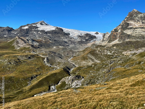 Peak Ascent: Alpine Glacier Trail and Panorama, Vanoise National Park, Hautes Alps, France photo