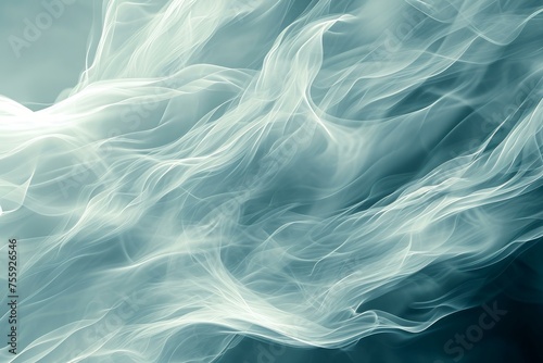 Abstract wind background. Soft wave graphic. Generate Ai