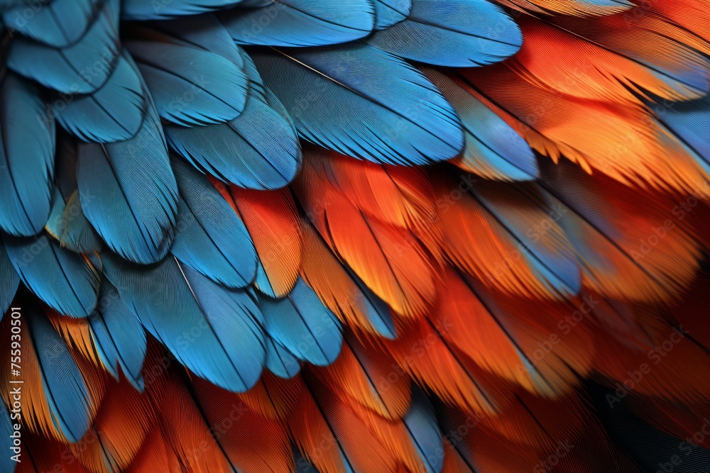 Fototapeta premium Close-up of a bird's wings, a testament to nature's artistry