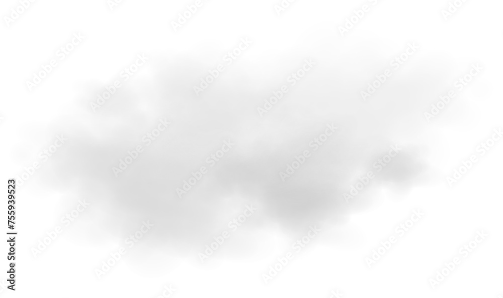 soft white clouds on transparent backgrounds 3d render png